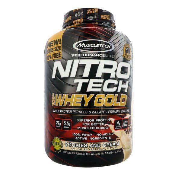 MUSCLETECH NITRO TECH 100% WHEY GOLD, 2270g